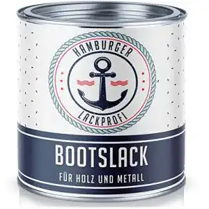 Bootslack Weiß für Holz und Metall – Hamburger Lack-Profi Matt (1 L)