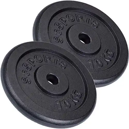 Hantelscheiben ScSPORTS aus Gusseisen, Ø 30/31 mm, Einzeln oder im Set