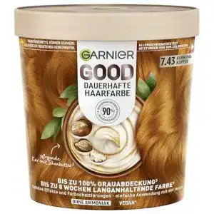 Garnier GOOD Haarfarbe 7.43 Kurkuma Kupfer Haarfarbe ohne Ammoniak