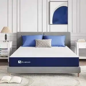 Avenco Matratze 180×200 cm mit Gel-Memory-Schaum, mittelfest, OEKO-TEX