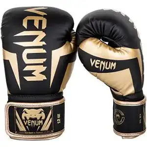 Boxhandschuhe 12 oz Venum Elite in Schwarz und Gold