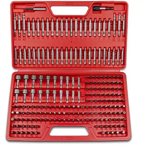FOURROBBER Bit-Set, 214 Teile, Schrauberbits aus S2-Stahl