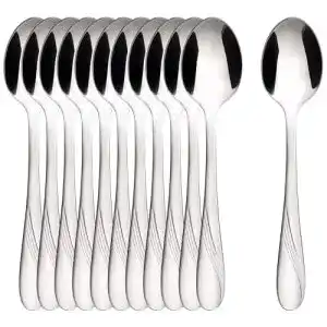 Teelöffel Set aus Edelstahl – 12 Kaffeelöffel für verschiedene Anwendungen