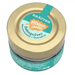 Birkengold Zahnpulver Kräuter 30 g im Glas