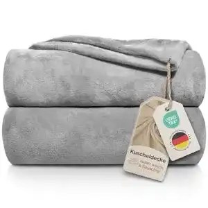 Kuscheldecke Gräfenstayn aus Fleece in verschiedenen Größen und Farben