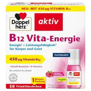 Vitamin B12 Trinkampullen von Doppelherz B12 Vita-Energie, vegan