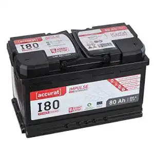 Autobatterie 80Ah Accurat Impuls I80 AGM – 12V, 800A, wartungsfrei