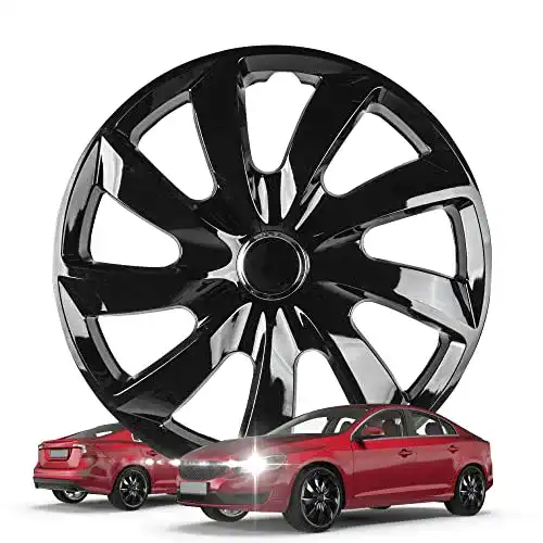 Radkappen Set Walser Premium Turbine Black, 4 Stück