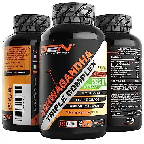 Ashwagandha Kapseln von German Elite Nutrition mit Triple Extrakt