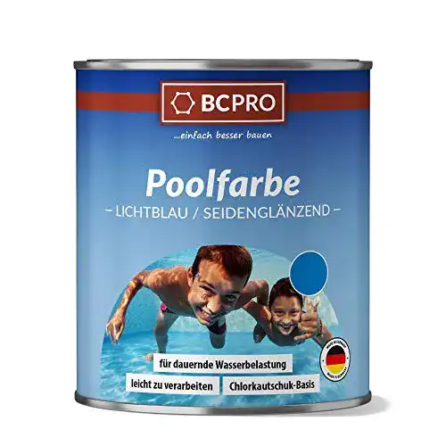 BCPRO Poolfarbe und Teichfarbe universell für Schwimmbäder 2,5L
