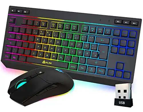 Klim Duo kabelloses Tastatur-Maus-Set