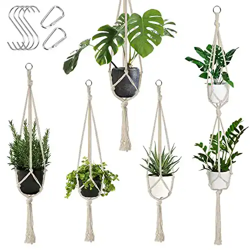 Makramee Blumenampel Auckpure Hängekorb Set