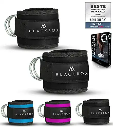 Fußschlaufe Blackrox für Kabelzug – Ankle Straps für Training und Sport