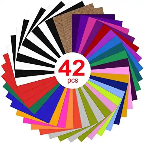 Plotterfolie YRYM HT Textil 42er Pack Flexfolie 30,5 x 25,4 cm