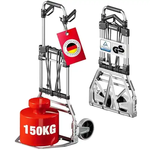 Alu-Sackkarre von Athlon Tools – Klappbare Schwerlast-Sackkarre