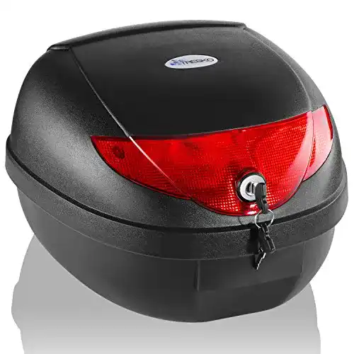 TRESKO Motorradkoffer 24 Liter Topcase Universal für Roller und Quad