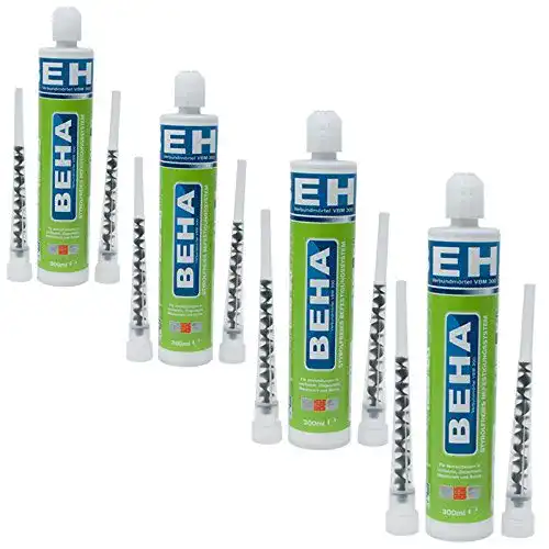 Verbundmörtel BEHA 4 Kartuschen 300ml Injektionsmörtel für Verankerungen