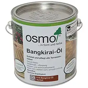 Bangkirai-Öl Osmo Terrassenöl dunkel 016, 2,5 Liter