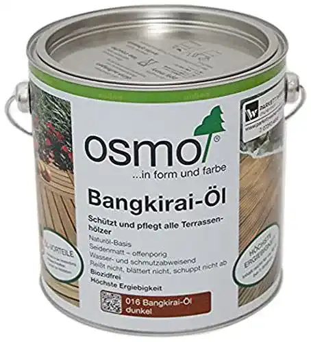 Bangkirai-Öl Osmo Terrassenöl dunkel 016, 2,5 Liter