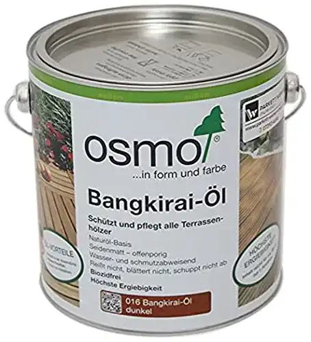 Bangkirai-Öl Osmo Terrassenöl dunkel 016, 2,5 Liter