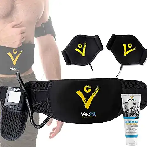 Bauchmuskeltrainer VeoFit EMS Bauchmuskelgürtel für Zuhause
