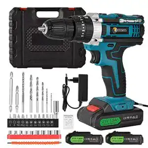 Akkuschrauber-Set Conentool 21V 3 in 1 mit 2 Akkus und Werkzeugkoffer