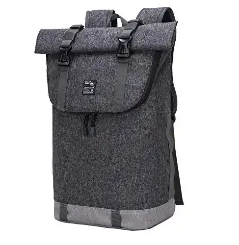 Rucksack EverVanz für Laptop, Damen und Herren im Roll Top Design