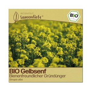 Bio Gelbsenf Samen von Samenliebe für Blumenbeete und Gründüngung