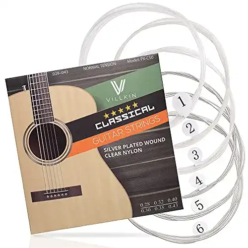 Gitarrensaiten Villkin – Premium Nylon-Saiten für verschiedene Spielstile