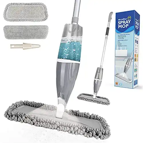 Wischmopp Aiglam mit Sprühfunktion und 640 ml Wassertank