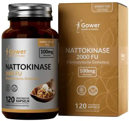 Nattokinase Gower Health Kapseln 100mg – 120 vegane Kapseln