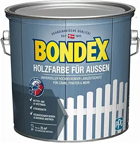 Bondex Holzfarbe für Außen 7,5l Wetter- und UV-beständig