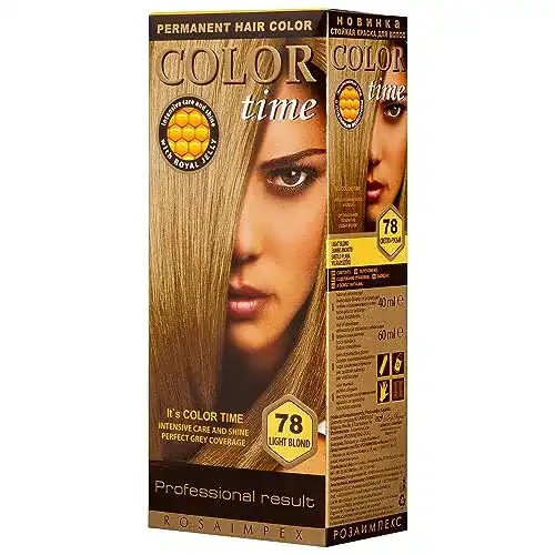 Haarfärbemittel Color Time Blond – Permanentes Haarfärbegel