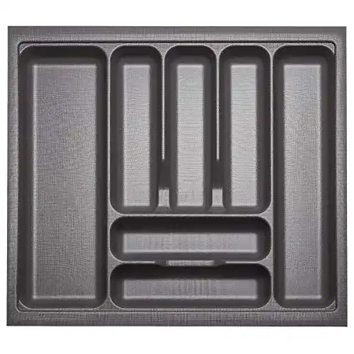 Besteckeinsatz Orga-Box 519 x 473 oriongrau mit Perlstruktur
