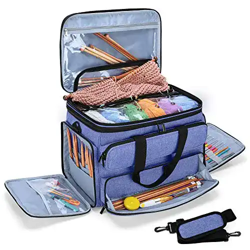 Stricktasche Yarwo für Wolle und Häkelzubehör