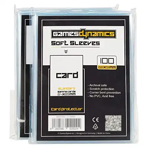 Kartenhüllen GamesDynamics Soft Sleeves 100er Pack für Standardkarten