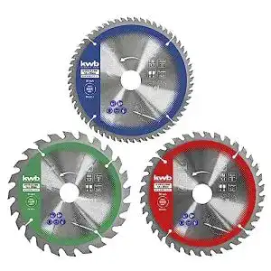 Kreissägeblatt-Set 210×30 mm von Kwb – 3-teiliges Set für Holzarbeiten