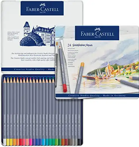 Aquarellstifte Faber-Castell 114624 Goldfaber, 24-teilig