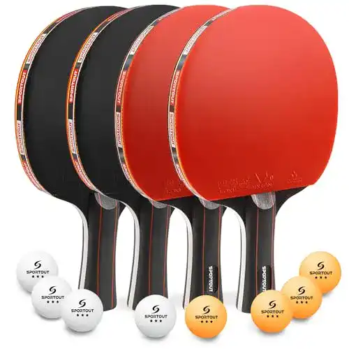 Tischtennisschläger-Set Sportout für Freizeit und Training