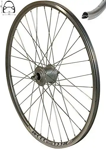 Nabendynamo Schürmann Redondo 28 Zoll Vorderrad mit Hohlkammerfelge