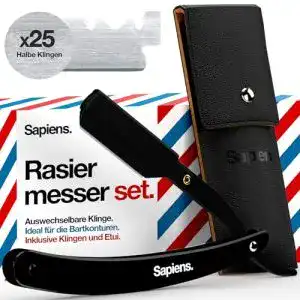 Rasiermesser Sapiens Barbershop für Herren mit Wechselklinge