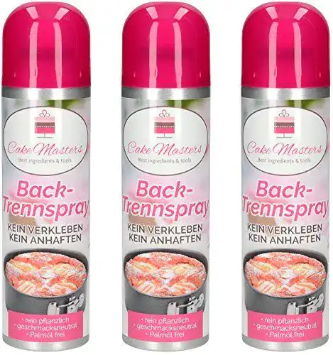 Backtrennspray von Cake Masters im 3er Pack für problemloses Backen