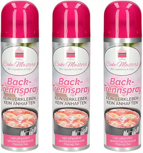 Backtrennspray von Cake Masters im 3er Pack für problemloses Backen
