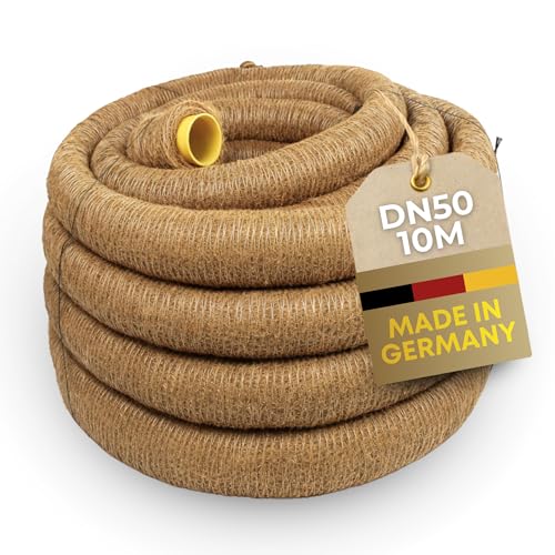 Drainagerohr Doubleyou Geovlies & Baustoffe DN 50 gelocht mit Kokosfilter