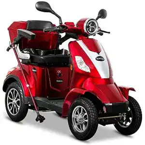 Elektromobil Rolektro E-Quad 25 V.2 Rot – 4-Rad Seniorenmobil mit 1000W