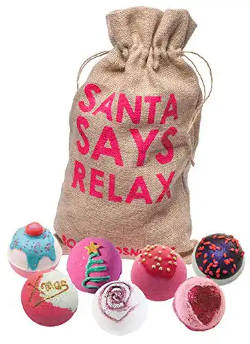 Badebomben von Bomb Cosmetics: Santa Says Relax – Handgefertigte Badekugeln