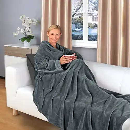 Kuscheldecke mit Ärmeln von Gräfenstayn 200 x 170 cm