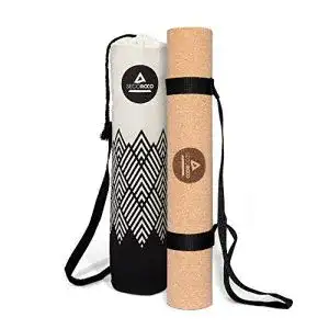 Yogamatte Kork Secoroco mit 5 mm Stärke und rutschfester Unterseite