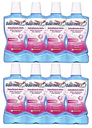 Mundspülung Odol-med3 Zahnfleisch Aktiv 500 ml, 8er Pack