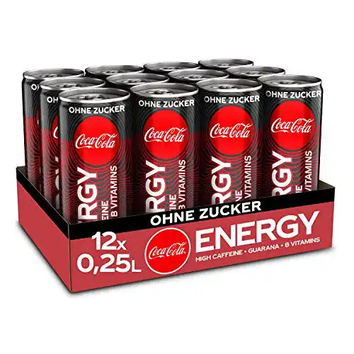 Coca-Cola Energy Drink mit Koffein und Guarana, 12 x 0,25 l
